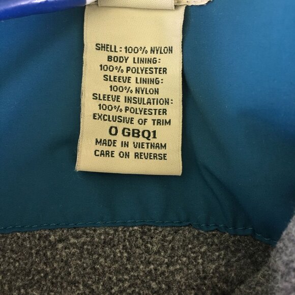 L.L. Bean Fleece Lined Insulated Winter Jacket Women’s Size 1X Nylon Poly Blue - Picture 13 of 13